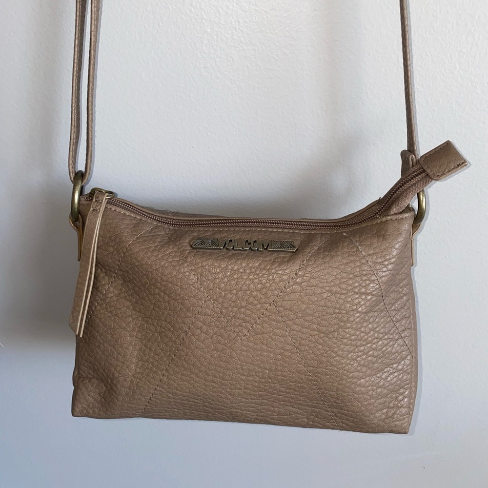 Volcom Taupe Crossbody Purse